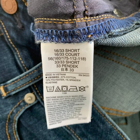 Gap  Mid Rise Curvy True Skinny Jeans Dark Indigo 33 / 16 - Picture 12 of 12